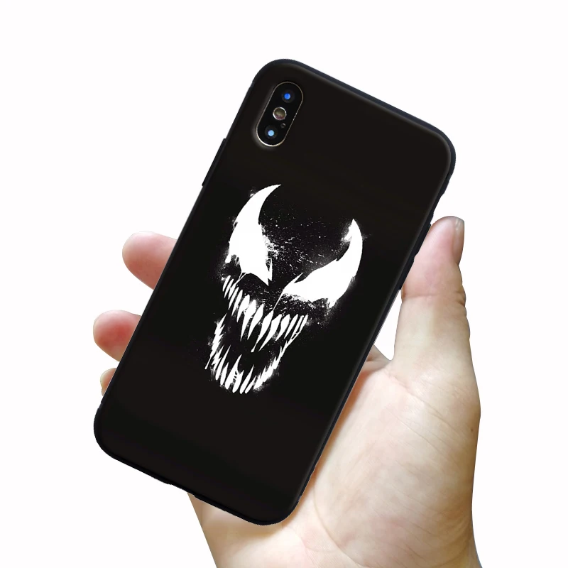 Чехол из мягкого силикона и ТПУ Venom Film MCU для Apple iPhone 5 5S SE 6 6s 7 8 Plus X XR XS MAX |