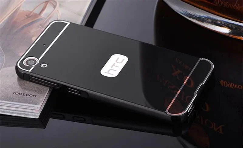 

For HTC 626 Case Plating Metal Frame with Mirror Back Cover Hard Phone Case for HTC Desire 626 626w 626D 626G 626S 5.0"