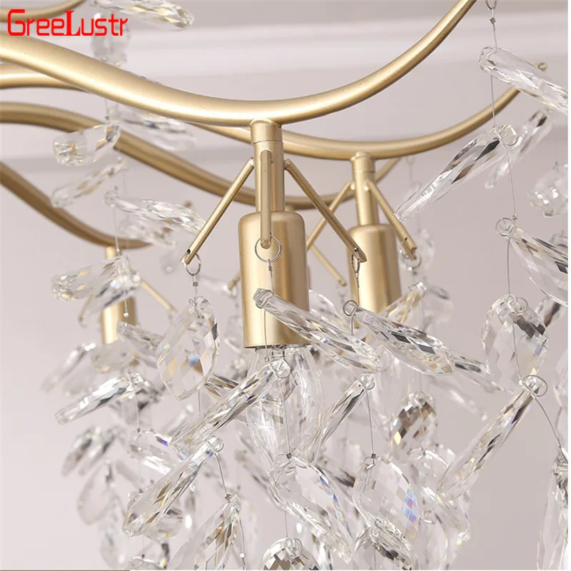 2019 роскошный хрустальный подвесной светильник E14 LED lustres de cristal крытый свет для