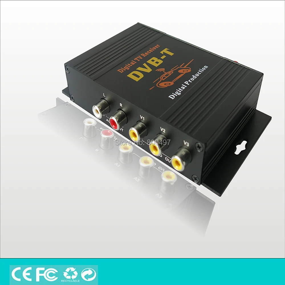 Автомобильный DVB T HD 1080P HDMI CVBS мобильный цифровой ТВ приемник Мобильный автомобиль