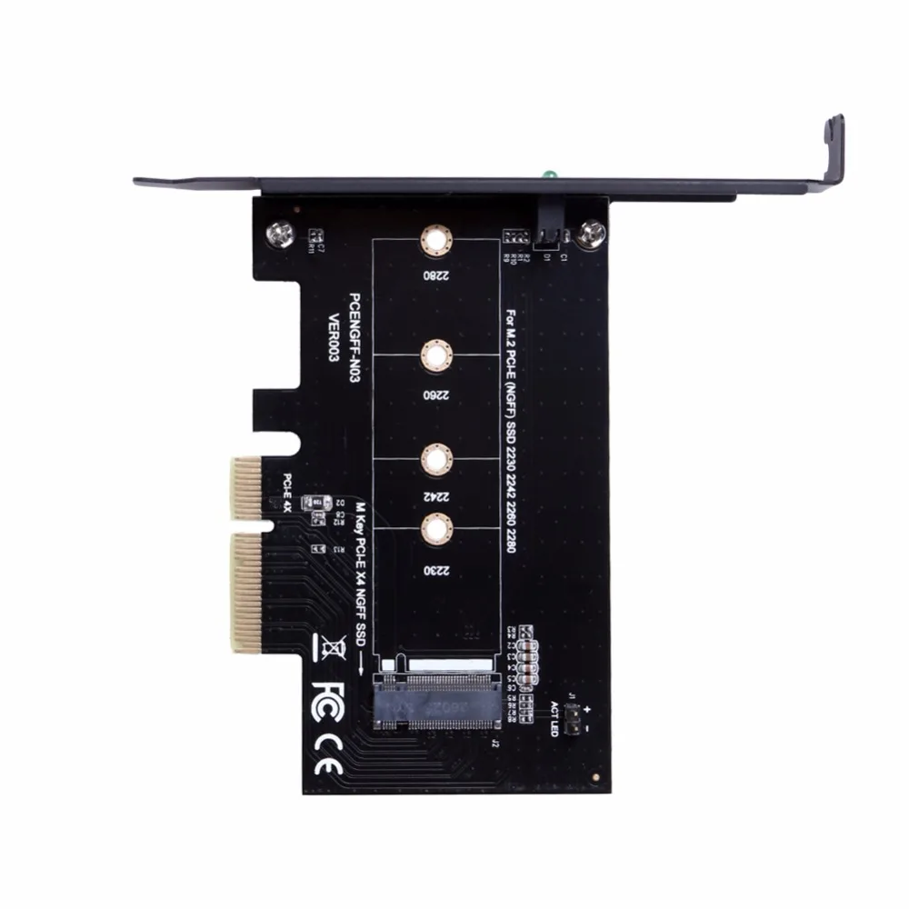 PCI e 4x к NVMe M ключ M.2 слот SSD адаптер для PCI-E (NGFF) 2230 2242 2260 2280 мм nvme m2 ssd карты Aadapter |