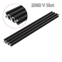 200 1000mm black 2060 v slot aluminum profile extrusion frame for cnc laser engraving machine tool woodworking diy