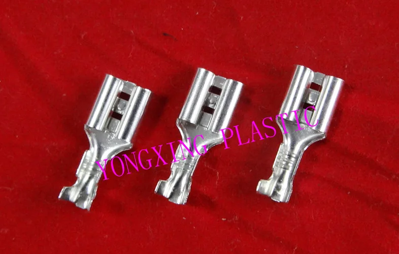 

100piece/lot motorcycle termial 6.3 female insulated terminal block