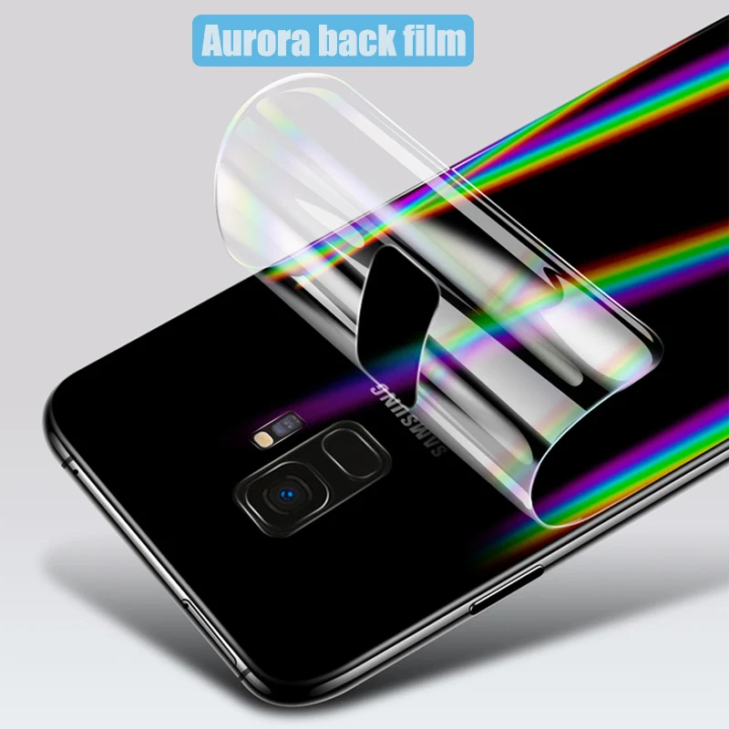 Bfollow 5D Передняя пленка Аврора задняя крышка для Samsung Galaxy S8 S9/Plus Мягкий Экран