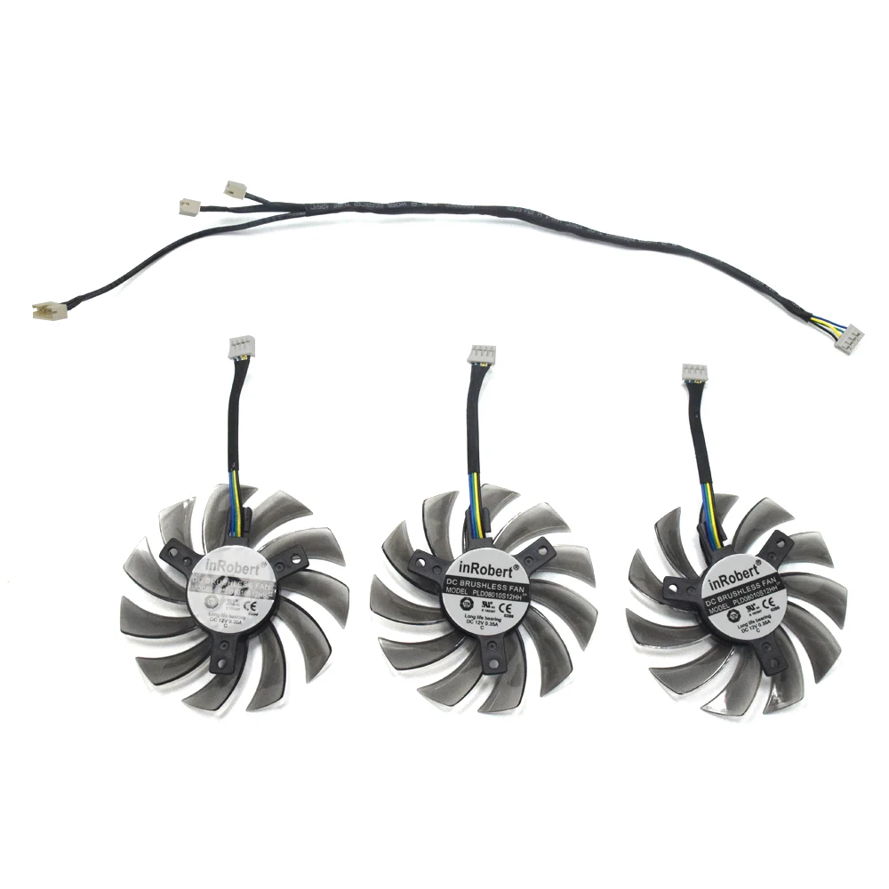 75 мм PLD08010S12HH 4Pin R9 290 R9 380X охлаждающий вентилятор для Gigabyte GTX 670 680 760 Ti G1 GTX 770 780Ti Графика карты вентилятор охлаждения