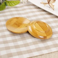creativity natural bamboo small round dishes rural amorous feelings sauce and vinegar plates tableware w9128
