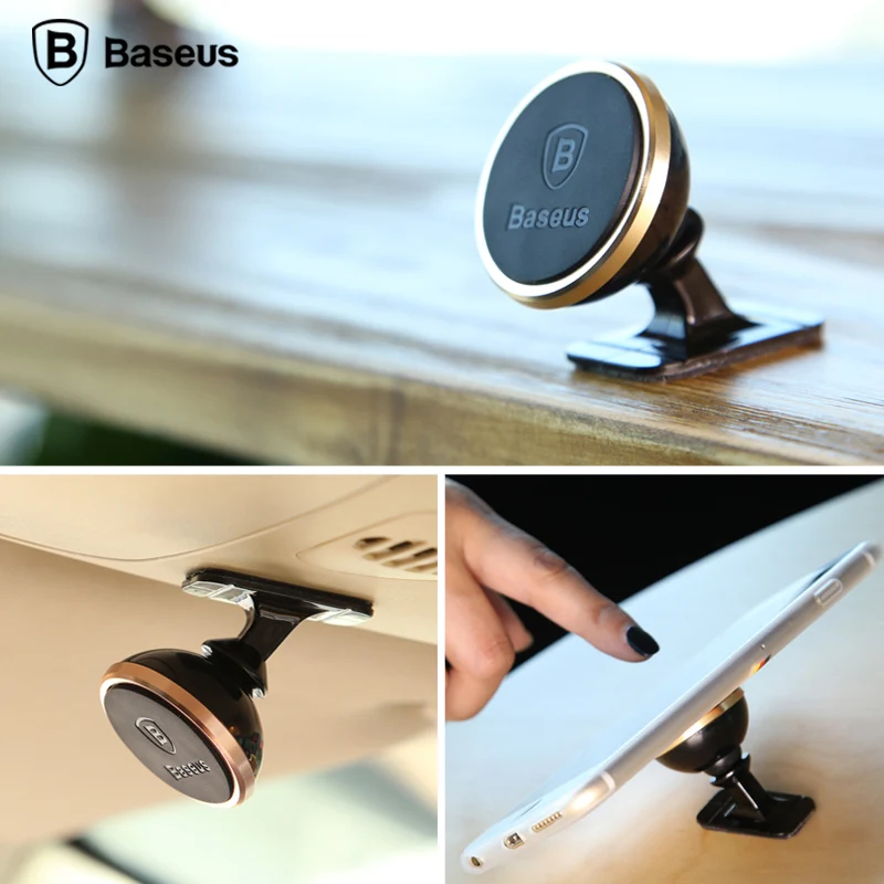 Original Baseus Universal Magnetic 360 Degree Rotation Phone Car Holder Magnet Mount Stand For iPhone 5 6 7 Samsung SmartPhone | Мобильные