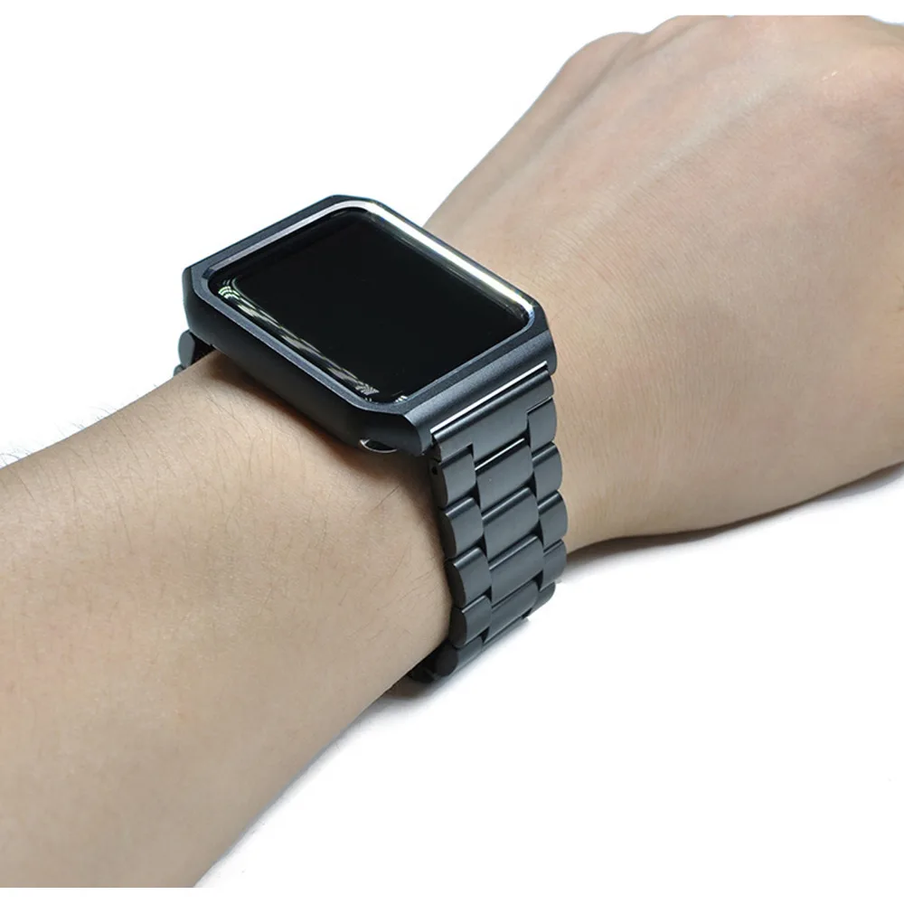 Ремешок из нержавеющей стали для apple watch band 42 мм/38 мм металлический браслет pulseira 3 и