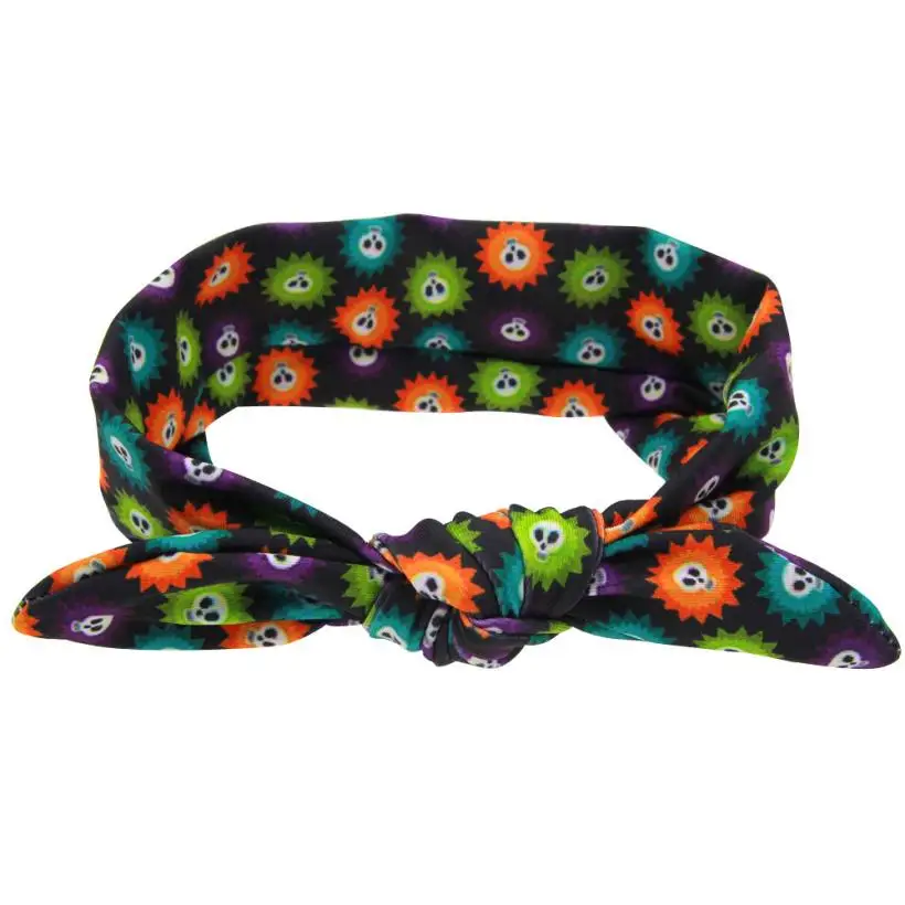 Повязка на голову для новорожденных с кроликом эластичные банты бант из ткани