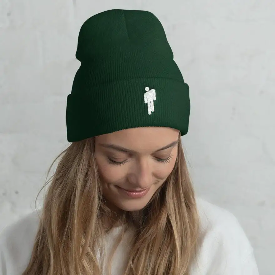 Billie Eilish Skullies Beanie 17 цветов вязаная зимняя шапка однотонный хип-хоп трикотажный свитер шляпа костюм капитана подарки, Прямая поставка
