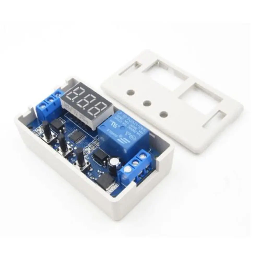 Digital LED Display Time Delay Relay Module Board DC 12V/24V Control Programmable Timer Switch Trigger Cycle With Case | Обустройство