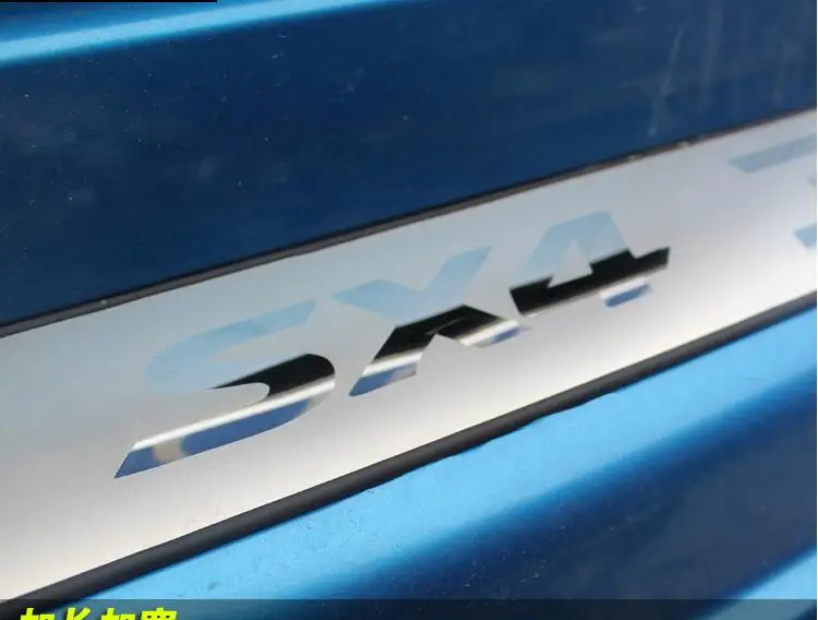 Защитный порог заднего бампера из нержавеющей стали для Suzuki SX4 2007 2016 г. В. Стайлинг