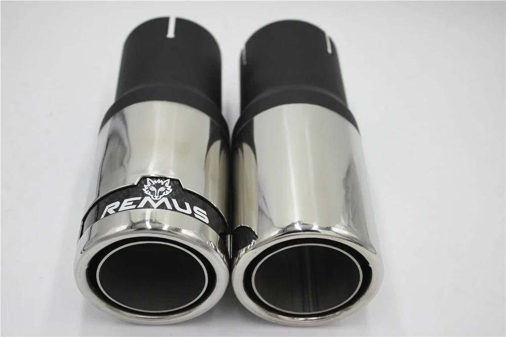 1 пара автомобильный глушитель из нержавеющей стали 63 мм|muffler exhaust systems|exhaust stainless