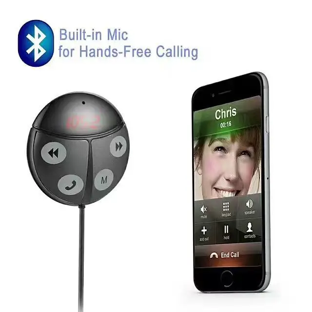 Новый 2in1 AUX и FM Bluetooth автомобильный набор свободные руки передатчик bluetooth handsfree car