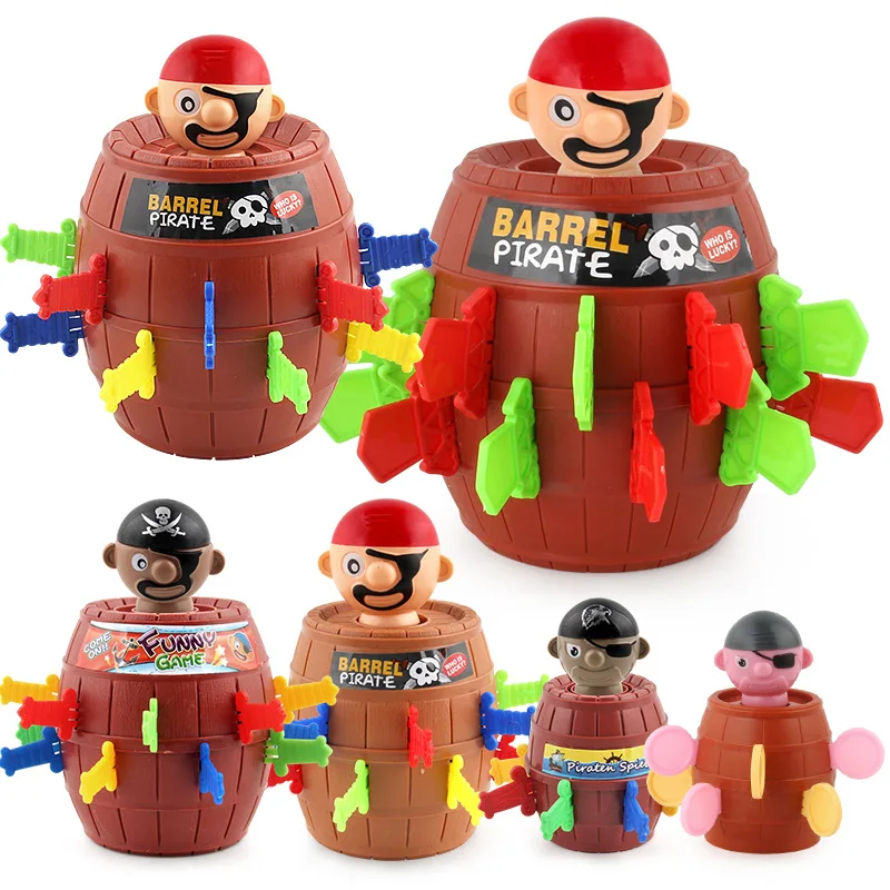 Outdoor tool toys Mini pirate bucket game toys Tricky children's fun board game toys. Only 7*4*5 cm size.