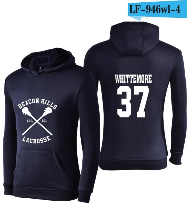 navy blue Подростковый волк Stiles Stilinski 24 толстовки Dunbar McCall moletom толстовка с капюшоном размера плюс harajuku мужская куртка одежда - Цвет: navy blue
