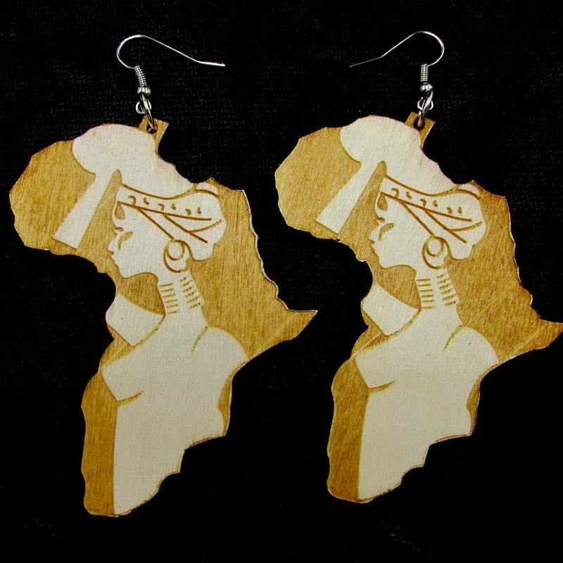 Бесплатная доставка! Африканские женские деревянные серьги|earrings free shipping|wooden african