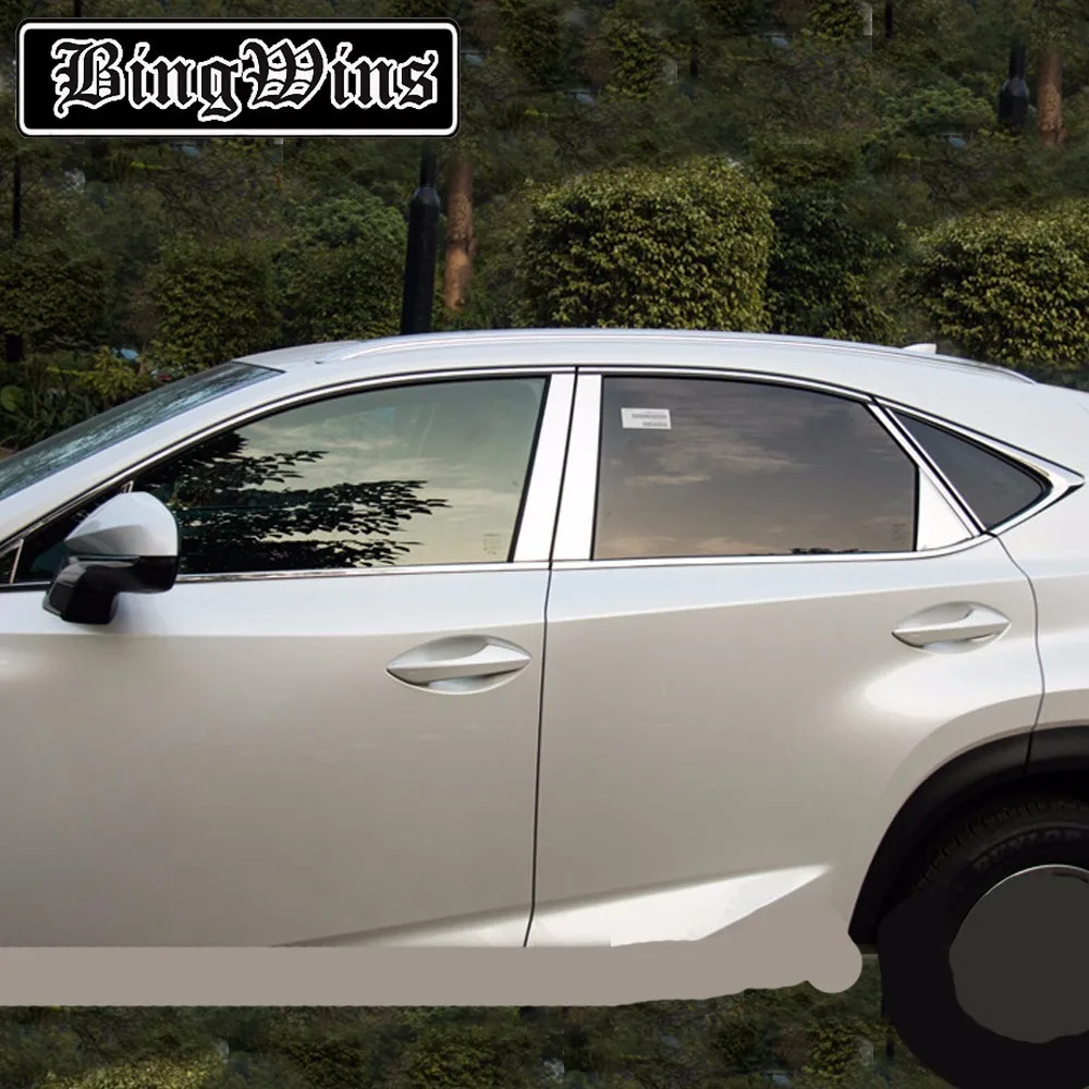 Автомобильный Стайлинг оконная отделка наклейка для Ford LEXUS NX200 NX300h NX200t рамка окон
