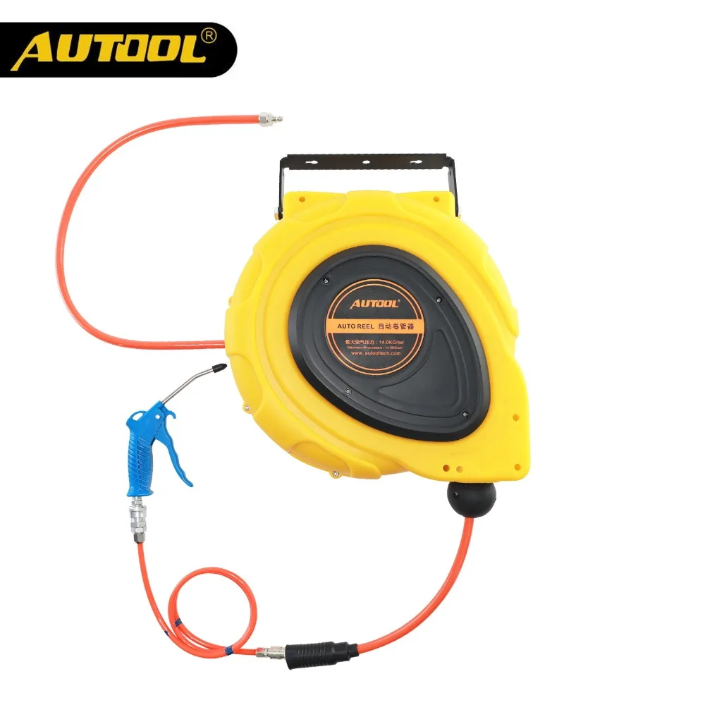 Автоматический выдвижной шланг AUTOOL 50 футов 15 м 3/8 дюйма пластиковый для катушки