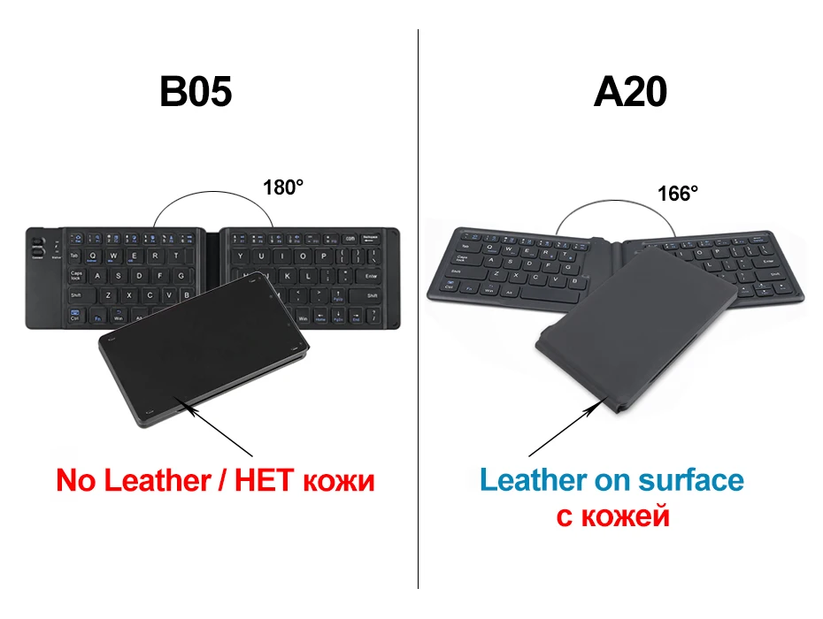 AVATTO B05 портативная мини складная клавиатура, Traval Bluetooth Складная Беспроводная клавиатура для iphone, Android телефона, планшета, ipad, ПК