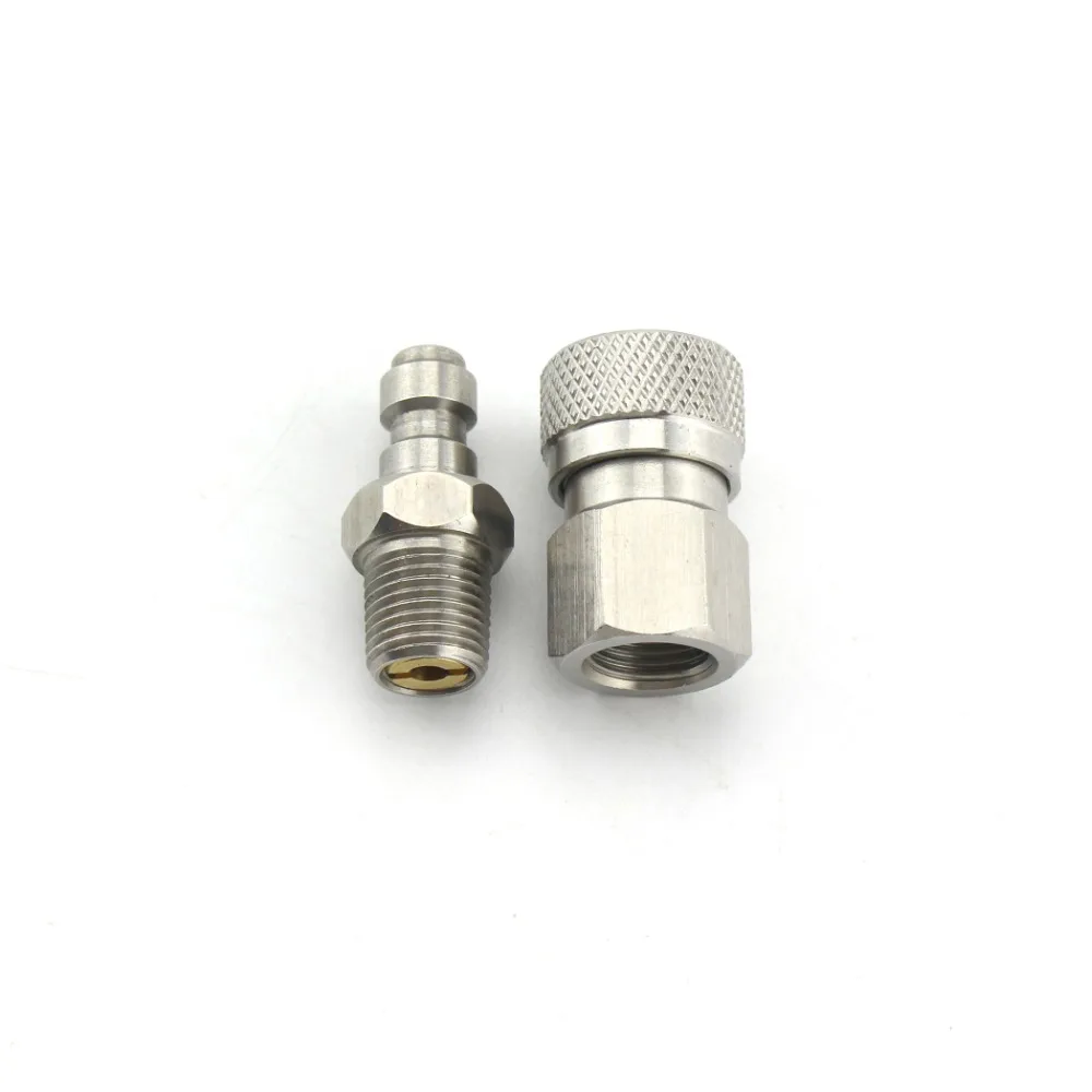 Пейнтбол PCP Airforce Нержавеющая сталь 1/8NPT штекер Женский Quick Disconnect муфта разъем