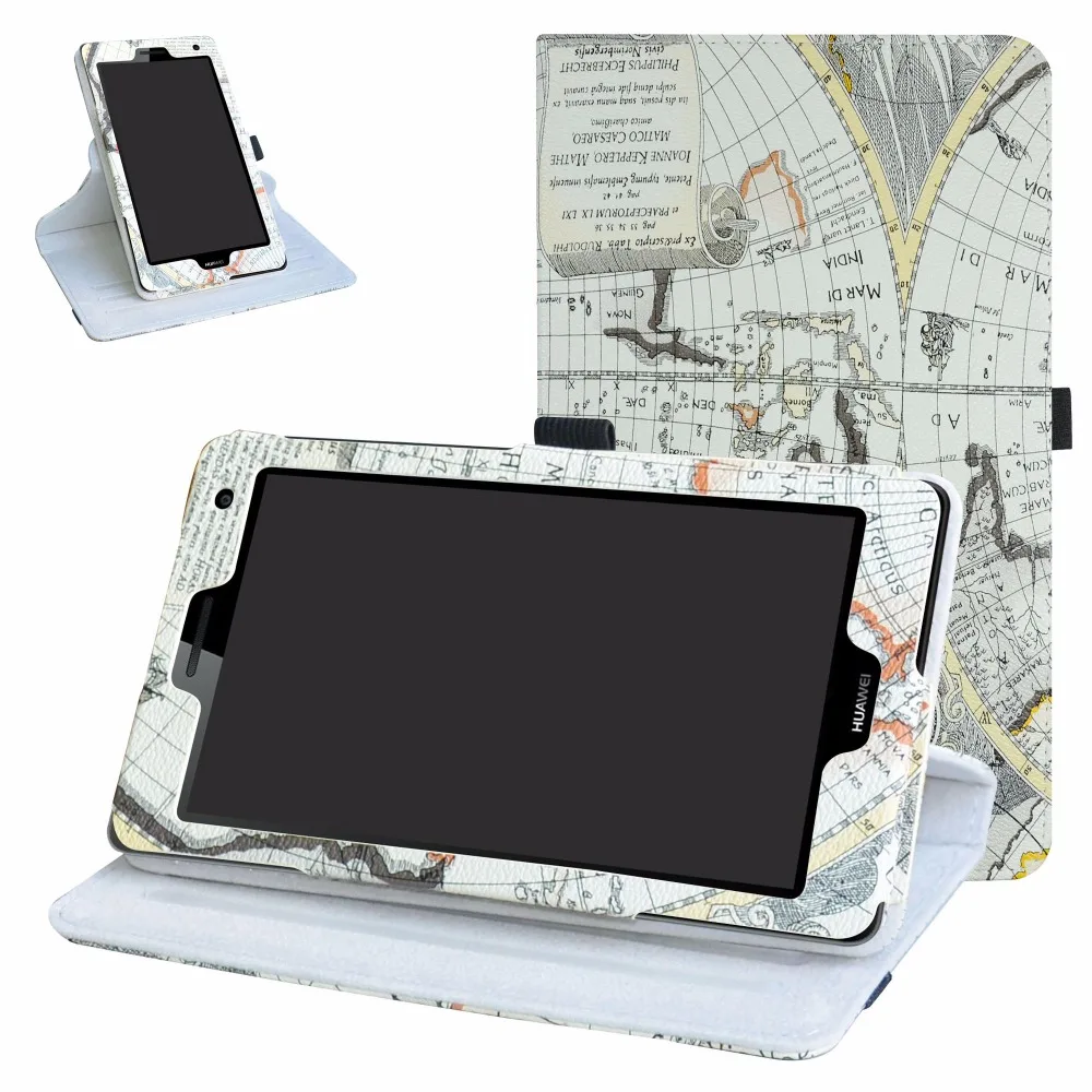 Чехол для планшета 7 0 дюйма Huwei MediaPad T3 3G с поворотом на 360 градусов из ПУ кожи|Чехлы