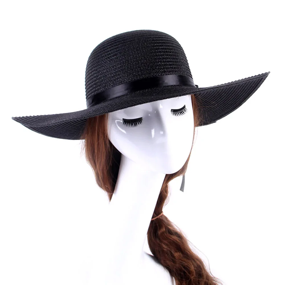 Шляпа женская летняя Солнцезащитная с широкими полями 2019|Женские пляжные шляпы| |