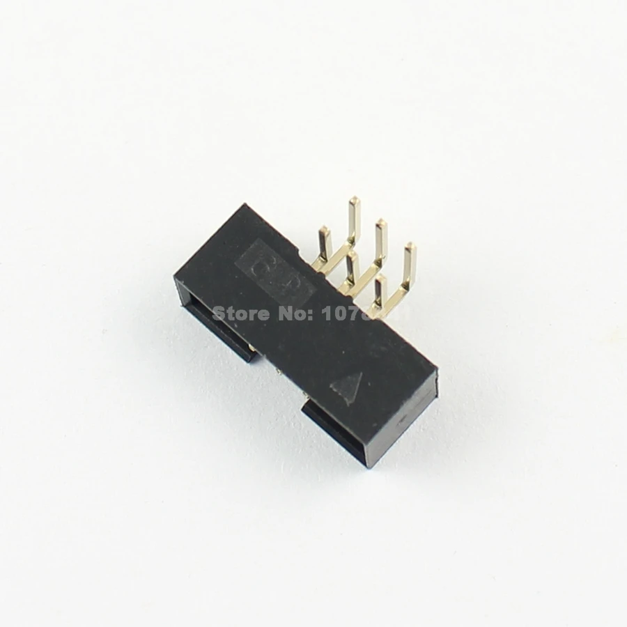 10 шт 2 мм 0 Шаг 2x3 Pin 6 правый угол &quotпапа&quot в кожух заголовка коробки IDC