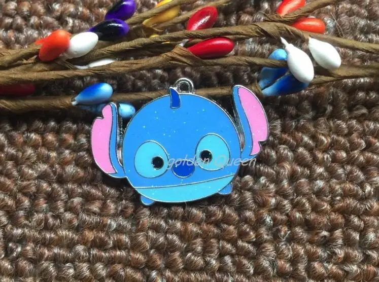 20 шт Популярный мультфильм ЦУМ стежок металлический Шарм Ключ ожерелье с