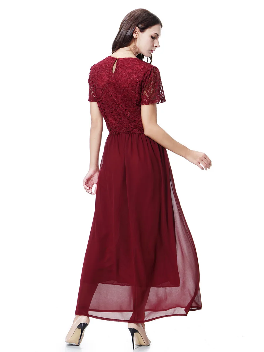 Женское шифоновое платье Abaya белое длинное с короткими рукавами в мусульманском