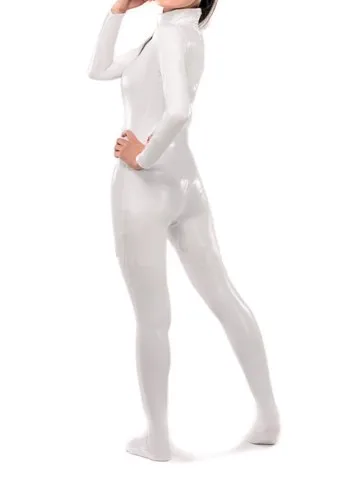 BetterParty белый Zentai костюм кошки металлический горячая Распродажа блестящие вторая