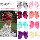 Повязка-крокодил с бантом, для девочек, 8 дюймов, 25 шт.20 шт.15 шт.