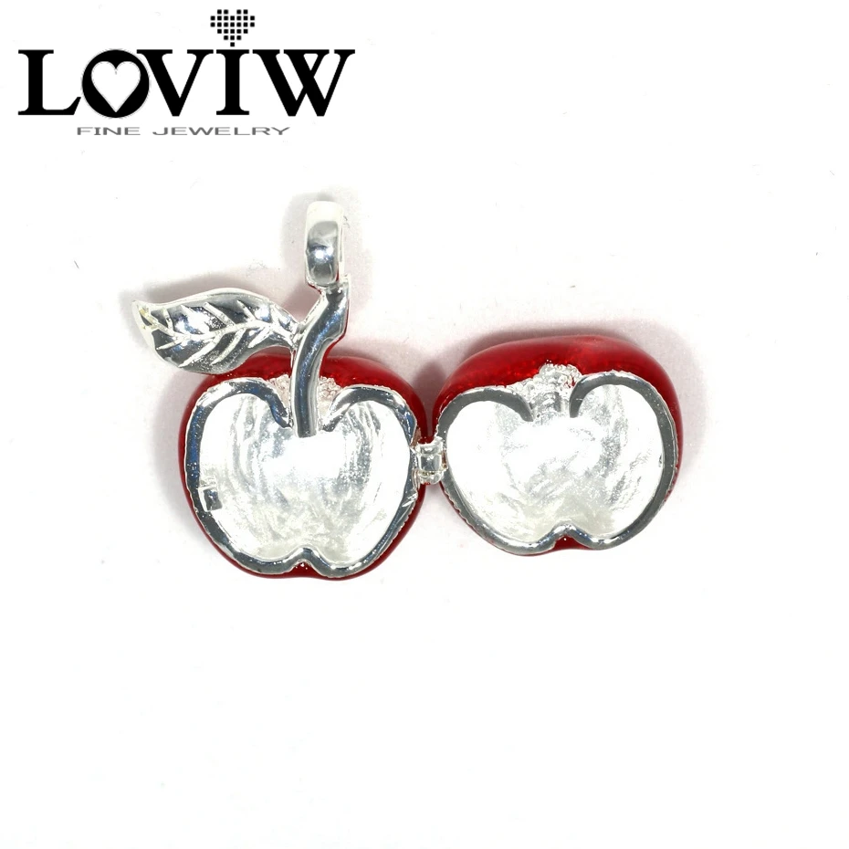 Европейский стиль может быть открыт фрукты красное яблоко Шарм Подходит браслет
