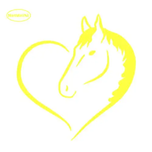 HotMeiNi Love Horse Heart виниловая наклейка автомобильная авто украшение автомобильный