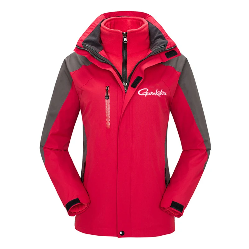 Женское пальто с капюшоном Gamakatsu теплая куртка для рыбалки костюм горного