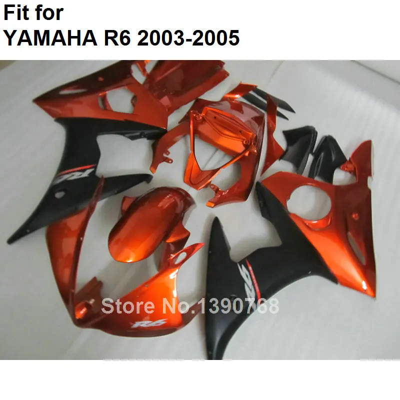 ABS пластик обтекатель для YAMAHA Обтекатели R6 2003 2004 2005 винно красный черный части