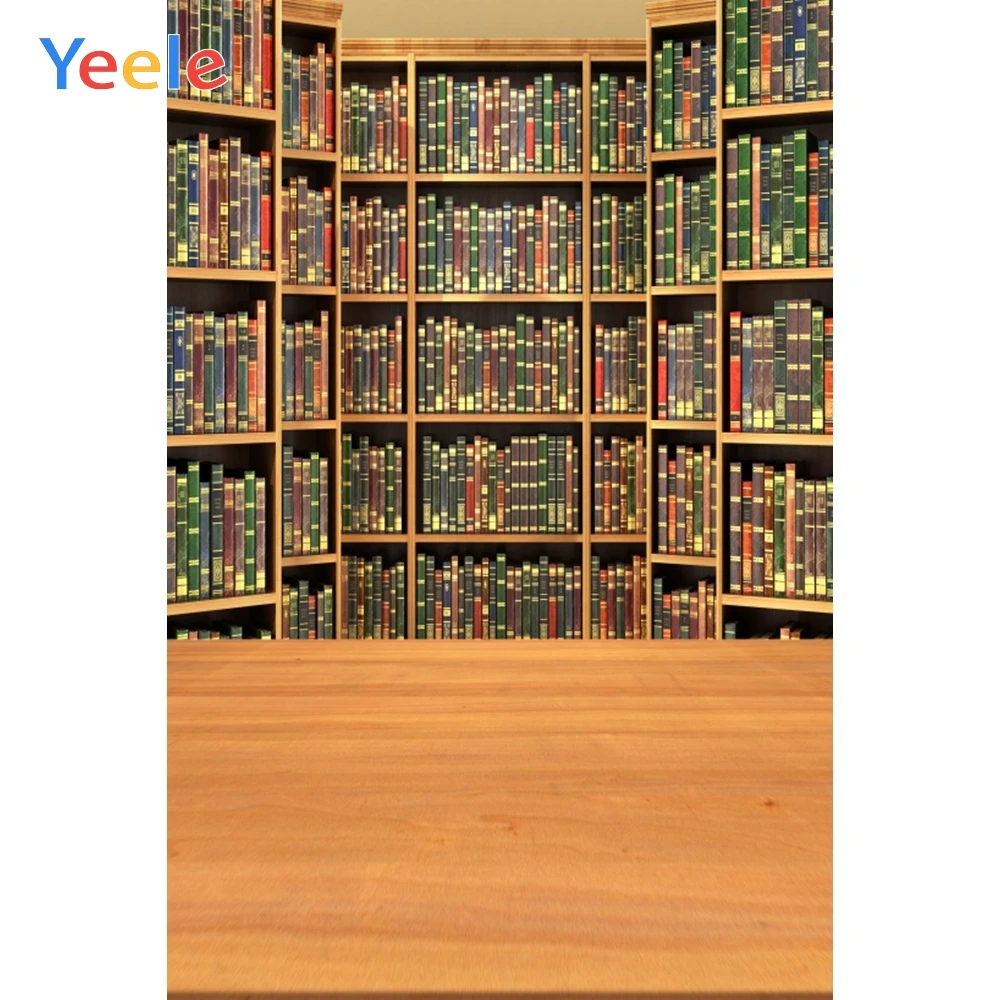 Yeele библиотеки книжные полки деревянный пол школьника фотографии фоны