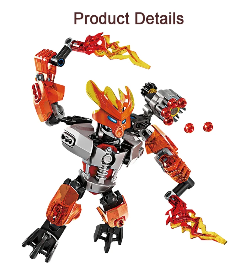 Smartable BIONICLE протектор огня+ TAHU мастер пожарного Строительный блок Набор игрушек для мальчика подарок совместимы все бренды BIONICLE