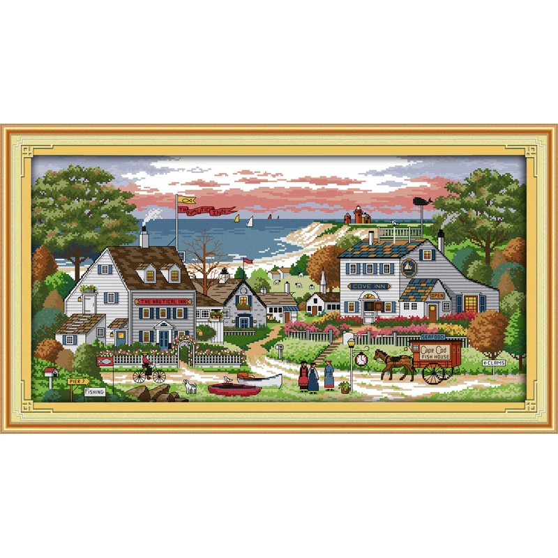 

Everlasting Love Comfortable Bay Chinese Cross Stitch Kits Ecological Cotton Stamped Printed 11CT DIY New Christmas Decorations