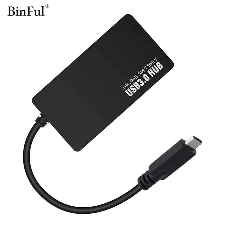 USB разветвитель BinFul с 4 портами usb 3 0 и DC портом|usb splitter|3.0 hub4 port |