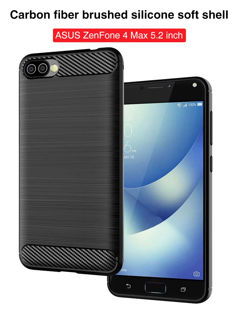 ASUS ZenFone 4 Max чехол матовый Силиконовый мягкий Задняя накладка чехла из ТПУ для