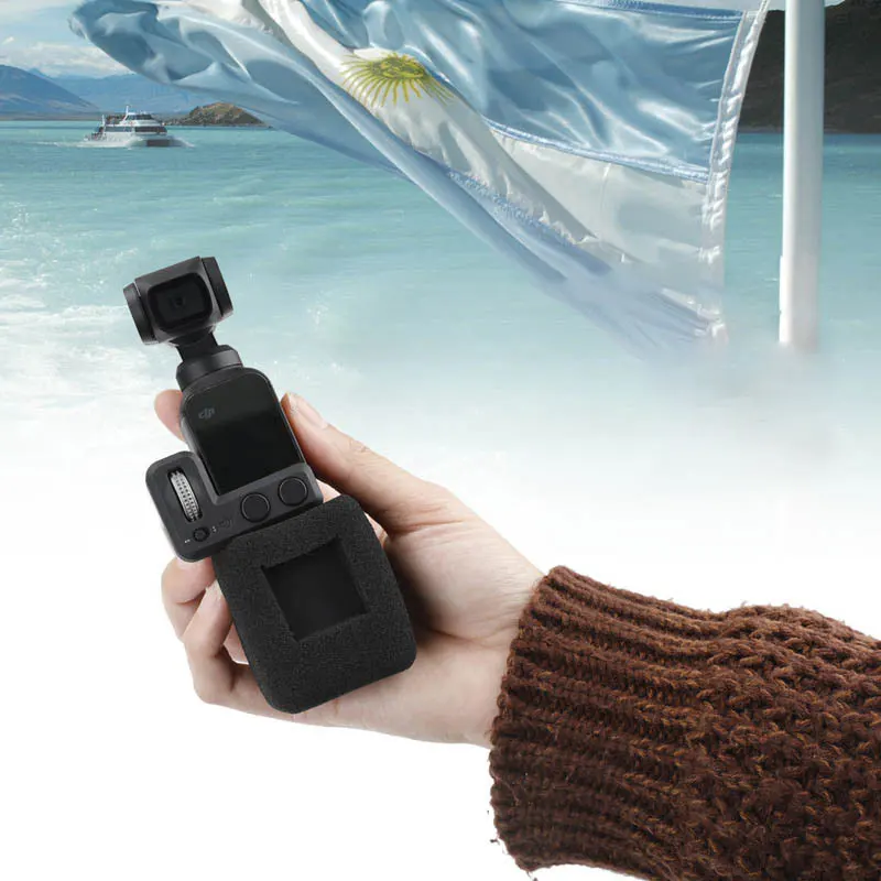 Звукопоглощающий хлопковый ветрозащитный чехол для микрофона губка DJI Pocket 2/Osmo