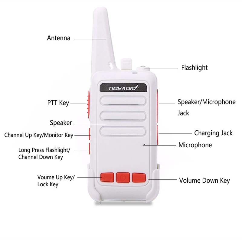 Mini Walkie Talkie 4 pcs TD-M9 Kids Radio Station UHF 400-480MHz Walkie-Talkie Children Two Way As Toy Gift | Мобильные телефоны и