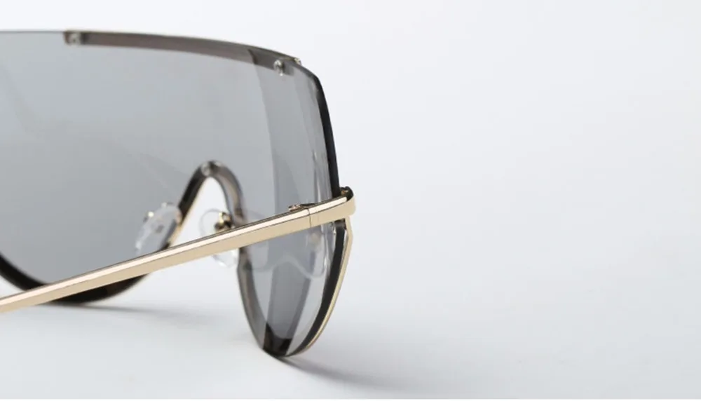 Цельные УНИКАЛЬНЫЕ Солнцезащитные очки с запахом женские крутые оверсайз