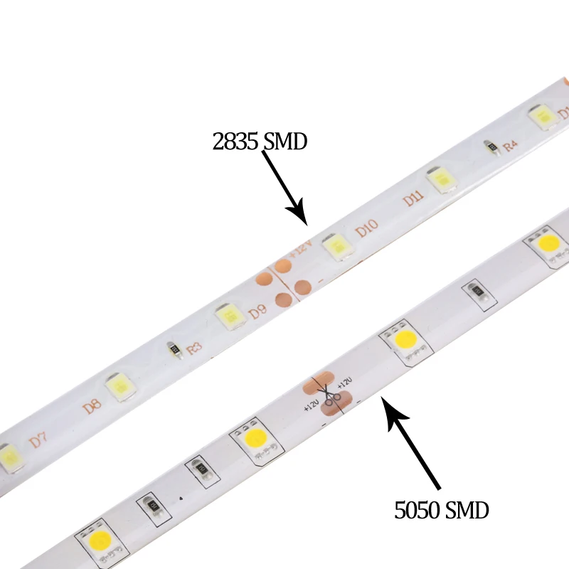 Горячая Распродажа 5 м 300 светодиодов RGB светодиодные полосы света 2835 5050 DC12V 60leds/M