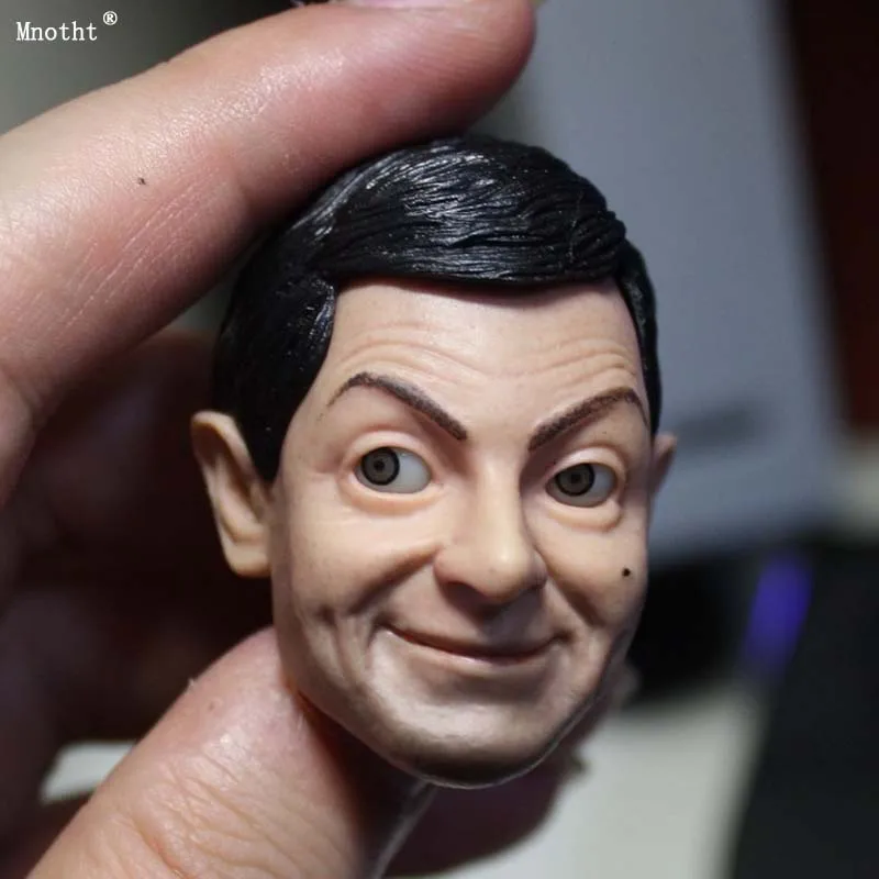Mnotht 1/6 мужской классический головы лепить Mr Bean модели подвижным глазом