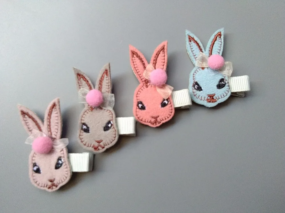 Изысканные модные милые заколки для волос с помпонами и бантиком 20 шт. однотонные