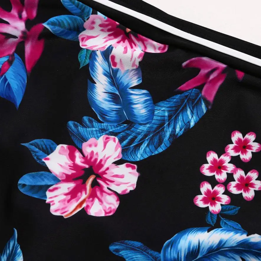 Для женщин купальники 2018 Повседневное женские с цветочным узором бюстгальтером