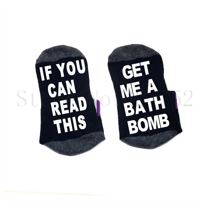 Носки Bomb если вы можете прочитать это купите меня носки-бомбинки для ванны