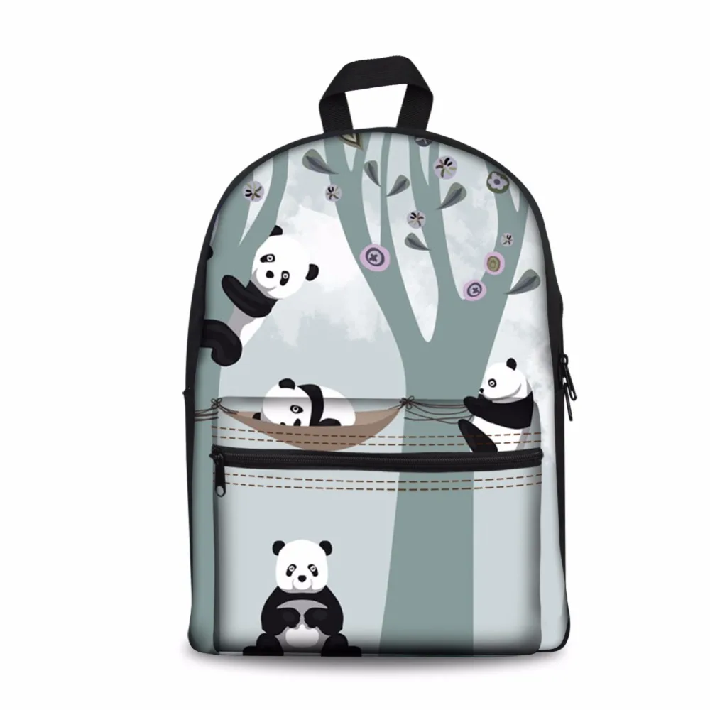 Бесшумный дизайн женская школьная сумка с милой пандой Студенческая книга сумки